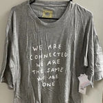 Spiritual Gangster  “We Are Connected” Boyfriend Shirt Top Women’s Small New NWT Photo 0
