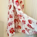Revolve  Tularosa White Red Floral Ruffled Maxi Dress Size XS NWT Photo 5
