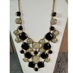 Kate Spade Cobblestone Enamel Stone Bib Statement Necklace Gold Tone 16 Photo 2