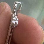 10k White Gold Diamond Cross Pendant Photo 3