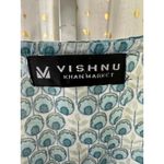Vishnu Khan Market Women's Semi Sheer Medallion Peacock Like Pattern Tank Top M Blue Size M Photo 4