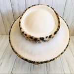 Vintage Women’s Cheetah Feather Hat Black Photo 8