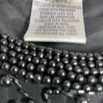 Papell Boutique Adrianna  Evening Black Beaded Blouse Silk Women's Size Small S Photo 6