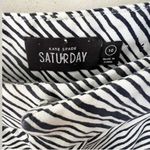 Kate Spade  Saturday Zebra Print Cropped Trouser Pants Black/White Size 10 Photo 3