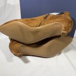 Universal Threads  TAYLOR SUEDE ANKLE BOOTS WOMEN SIDE ZIP, KITTEN HEEL TAN SZ 9 Photo 10