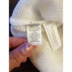 Loft Sweater Womens White Crochet Knit Size XS Long Sleeve Ribbed Solid Stretch Photo 7