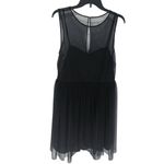 LC Lauren Conrad Lauren Conrad Size 12 NWT Black Sheer Top Layered Bottom/Lined Sleeveless Dress Photo 2