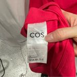 COS  pink ruched asymmetrical midi maxi dress stretchy comfy work travel dress Photo 4