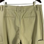 Vince Women's Cropped Cargo Pants 14 NWT Khaki Green Cotton Stretch Utility Photo 13