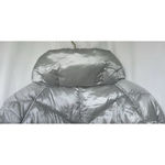 Guess  Quilted Puffer Jacket In Silver Women’s Size Large Lightweight Thick Hike Photo 4