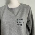 Pact  • Gray Sweatshirt with 'Good Energy Club' Print Photo 1