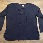 Old Navy Lace Up Cable Knit Sweater Photo 0