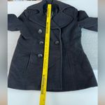 London Fog  Black Wool Blend Short Pea Coat Dress Jacket Size Medium Photo 8