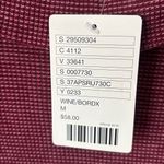 Deletta  Anthropologie New Medium Long Sleeve Opelia Wine Bordeaux Top old money Photo 3