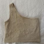 JoyLab Tan  One Shoulder Sports Bra Photo 0