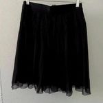 NWT CARVEN Jupe Crepon 999 noir Size US 10 Black Photo 0