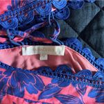 Fancy D Boutique Olivaceous Vibrant Pink and Navy Floral Crop Top Blue Photo 4