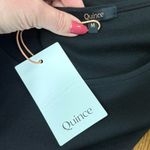 Quince Black Ultra Stretch Ponte Short Sleeve Top Size Medium NWT Casual Top Photo 1
