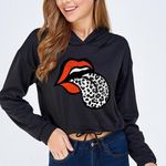 Nordstrom Black  Lips Trendy Graphic Hoodie  Photo 0