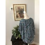 Notations  Women's Top Size Large Short Sleeve Multicolor Scoop Neck Layered Photo 2