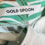 Tropical dress women's M palm leaf print ruffle short sleeve high low midi beach Green Size M Photo 7