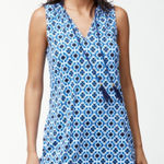 Tommy Bahama  Shibori Splash Split-Neck Swim Dress Size XS Photo 0