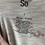 SO NWT  Floral Twist Long Sleeve Tee Photo 2