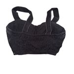 Vintage Y2K 90s Women's Black Contrast Stitch Bustier Crop Top Size XS Photo 1