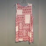 Sonoma Tank Top Women's Size Large Red White Bandana Geo Paisley Print Photo 1