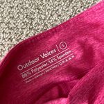 Outdoor Voices  7/8 Warmup Leggings Flamingo Pink Small Textured Compression VEUC Photo 3