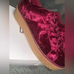 Cape Robbin  velvet creepers sneaker goth classic spring maroon boho classic shoe Photo 1