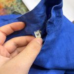 Haris Cotton 100% Linen Blue Dress Size Medium Photo 9