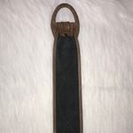 Genuine Leather Women’s Brown Loop Design Belt with Oval Buckle Photo 4