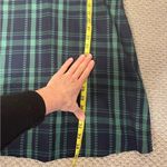 Vince Camuto NWOT Wool Navy and Green Plaid Dress Size 4 Photo 10