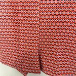 ZARA  Fitted High Waist Orange and Purple Geometric Print Shorts Small Photo 3