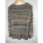 Talbots VTG  Women’s Sweater Open Knit 100% Cotton L Hippie Festival Boho Grunge Photo 3