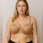 Auden Brown Underwire Bra Size 46C Tan Photo 0