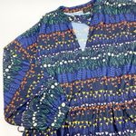 Eloquii Floral Heart Striped Keyhole Boho Bohemian Midi Dress Photo 4