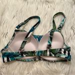 Shade & Shore  Sunshine Push Up Underwire Scoop Bikini Top Green Palm Photo 7