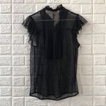 Hinge  ruffle sleeve sheer lace blouse‎ Photo 3