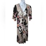 Jaase Anthropologie  Floral Boho Romper Medium Wide Leg Bell Sleeve Photo 4