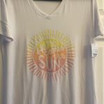 Sleep‎ Chic Here Womens Medium Here Comes the Sun White Nightgown Sleep NEW Photo 3