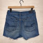 American Eagle  Super Stretch High Rise Shortie Jean Shorts Blue Cutoff Women’s 6 Photo 4