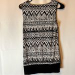 Elegant Black and White Patterned Sequin Women's Blouse Photo 1