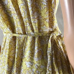 Billabong Yellow Floral Ruffled Wrap Dress SMALL Photo 6