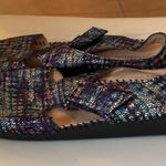 Naturalizer  Women's Sandals Size 10W Metallic Woven Slingback Comfort Photo 0