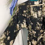 Denim & Supply  black floral wrap dress EUC Photo 2