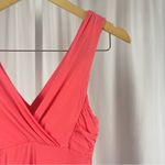 Victoria's Secret  Small Bra Top Tank Top Ruched Faux Wrap V Neck Coral Vacation Photo 6