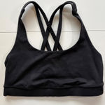 Lululemon Black Strappy Back Sports Bra Women's Size 4 Workout Yoga Athletic Photo 0
