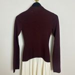 Solid & Striped  The Soglio Long Sleeve Maxi Swetter Dress in Raisin Brown Small Photo 7